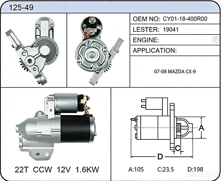 S025-49 CY01-18-400R00