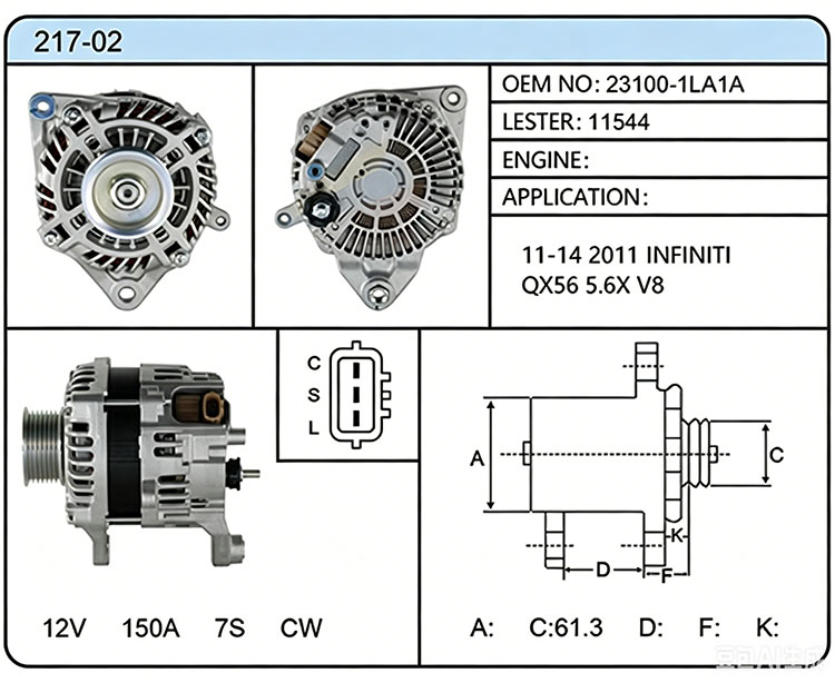 A017-02（23100-1LA1A 11544)
