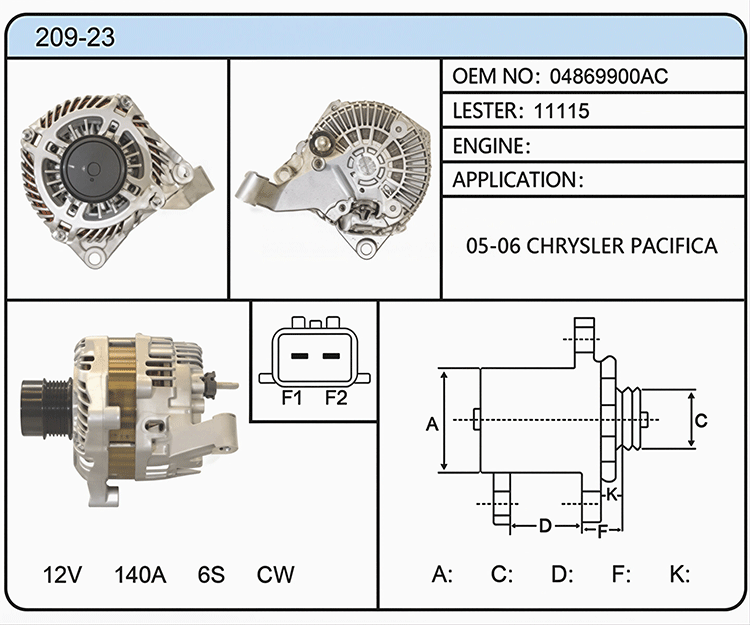 A009-23（04869900AC 11115）
