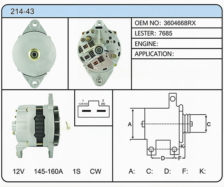 A014-43（3604668RX 7685）