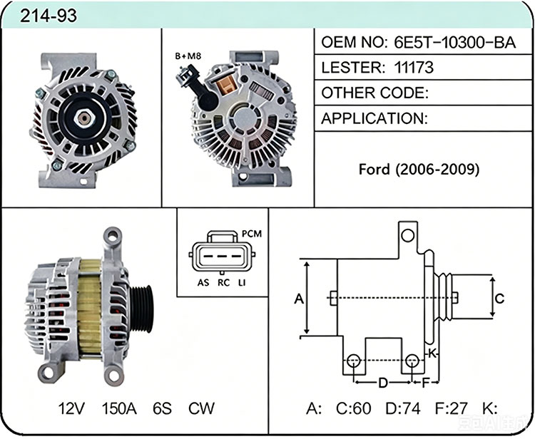 A014-93 6E5T-10300-BA