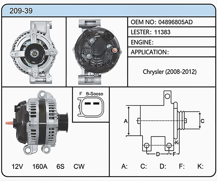 A009-39（04896805AD 11383）