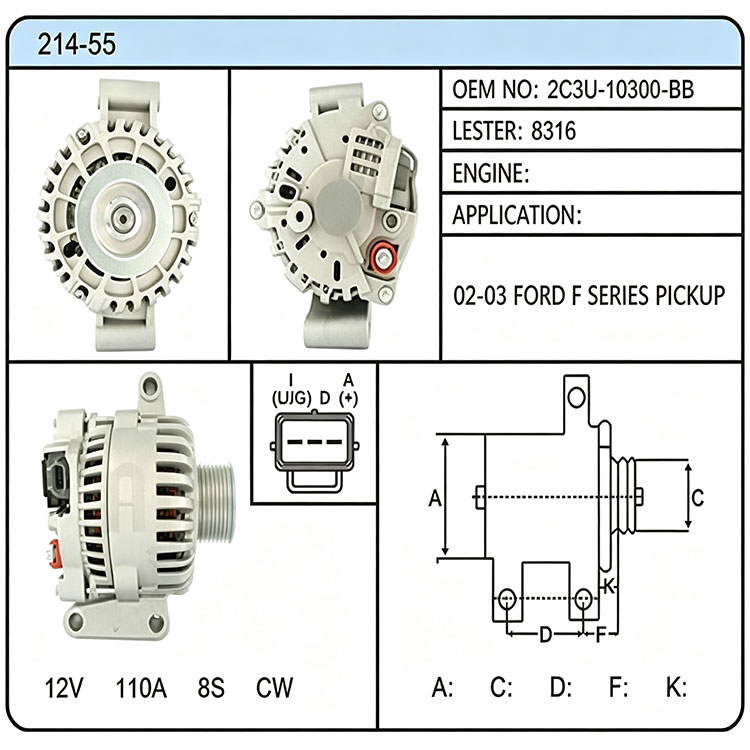 A014-55（2C3U-10300-BB 8316）