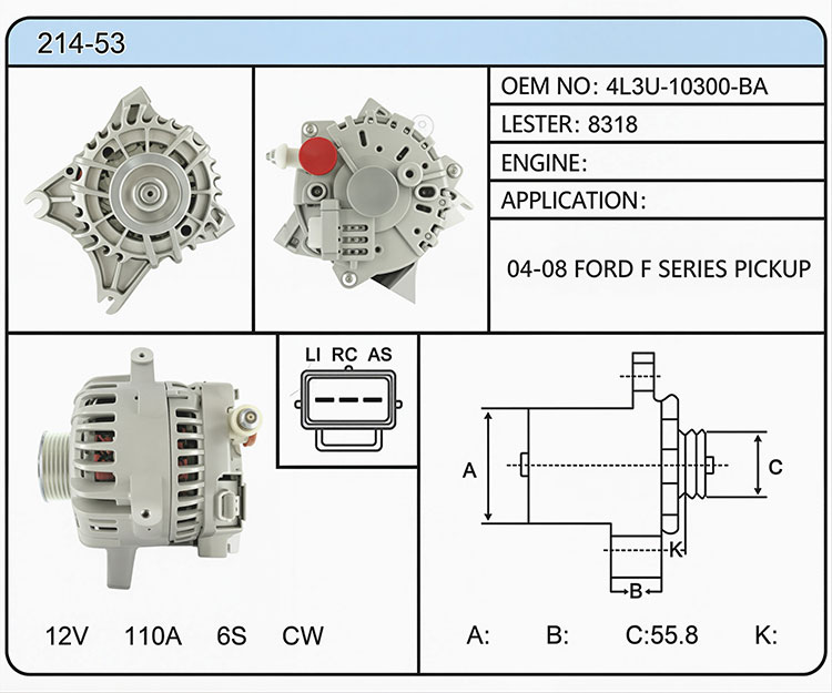 A014-53（4L3U-10300-BA 8318）