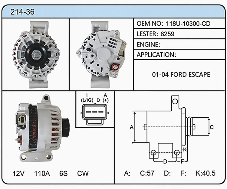 A014-36（118U-10300-CD 8259）