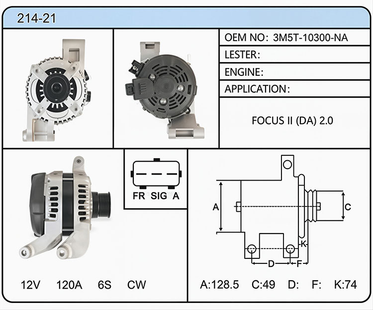 A014-21（3M5T-10300-NA）