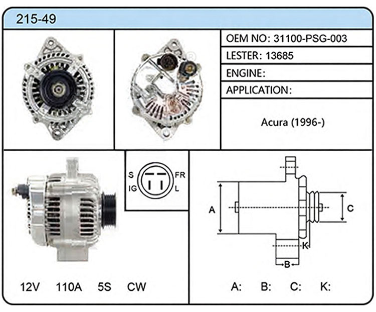 A015-49（31100-PSG-003 13685）