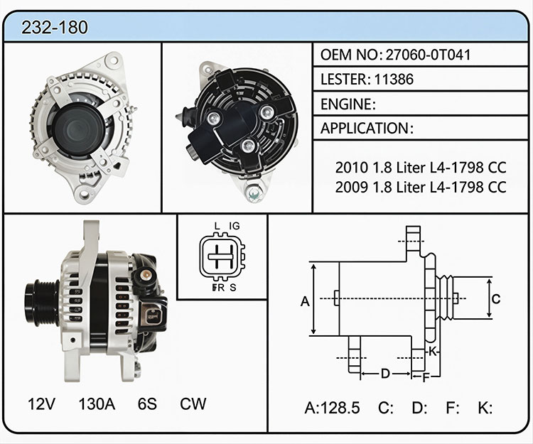 A032-180（27060-0T041 11386）