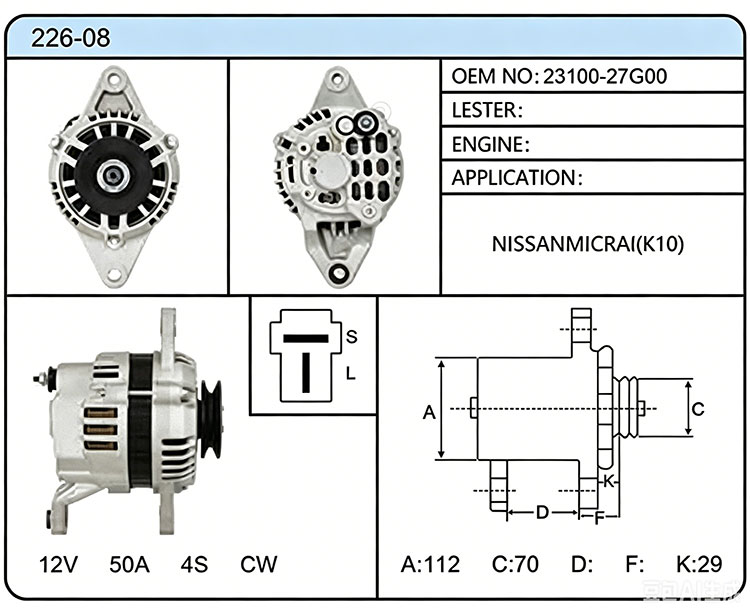 A026-08（23100-27G00）